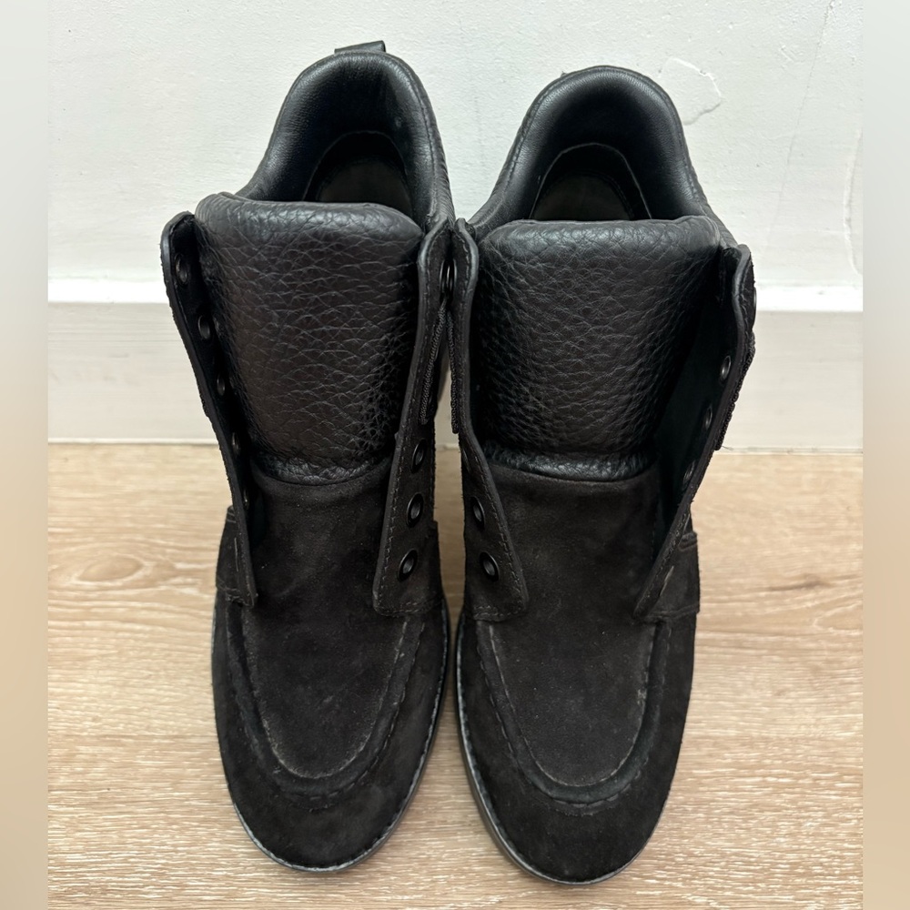 Alexander Wang Black Suede High-Top Boots